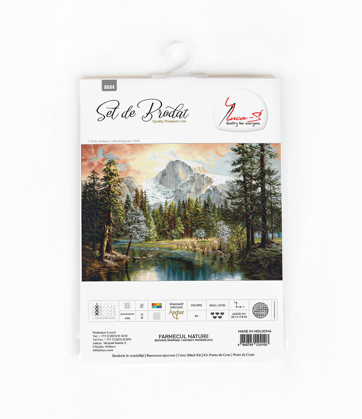 Kit de Punto de Cruz. Maravillas de la Naturaleza - B604 Luca-S