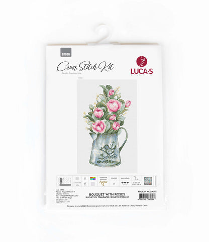 Kit de Punto de Cruz Ramo de Rosas - B7006 Luca-S