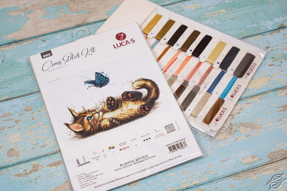 Kit de Punto de Cruz Gatito juguetón - B7013 Luca-S
