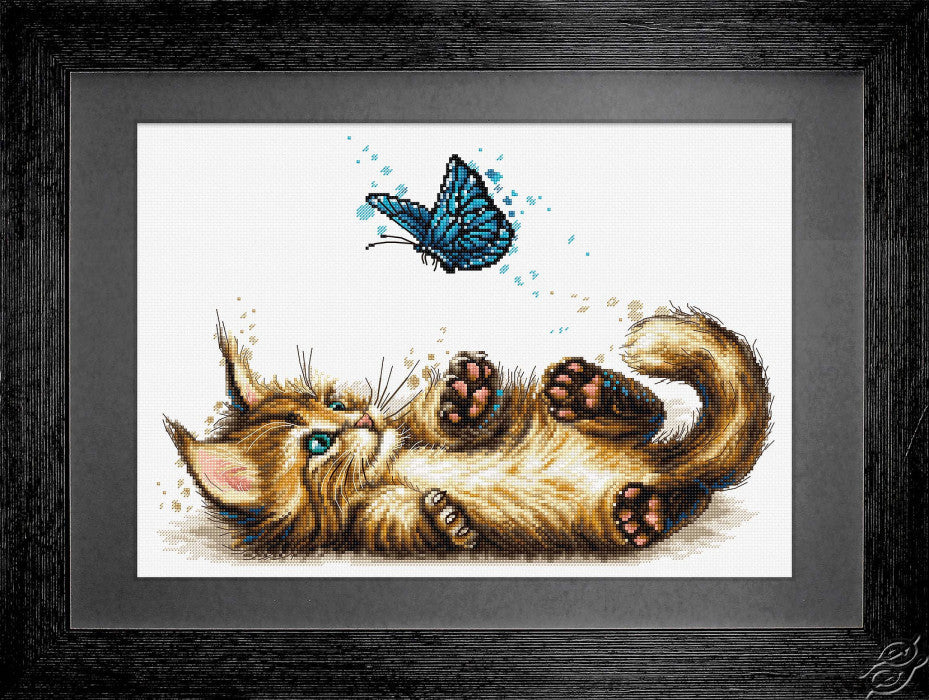 Kit de Punto de Cruz Gatito juguetón - B7013 Luca-S