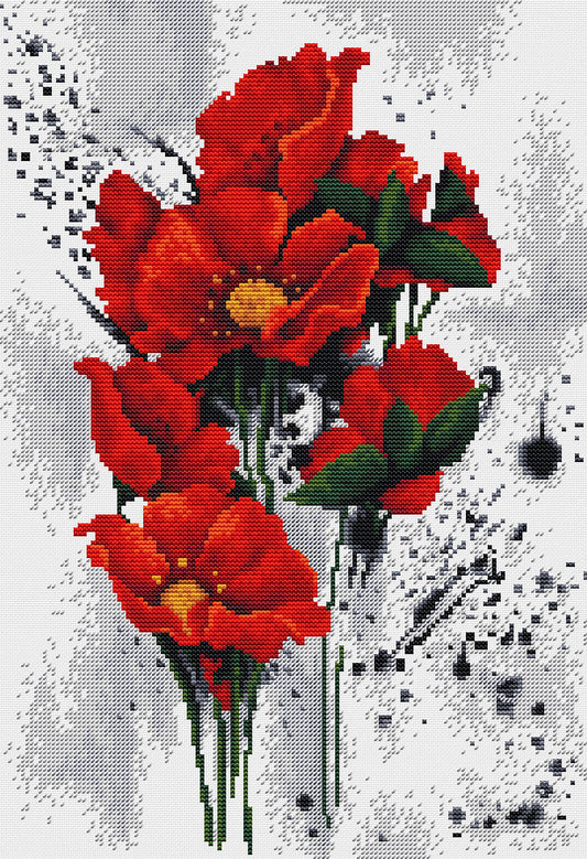 The Poppies - B7014 Luca-S - Kit de Punto de Cruz