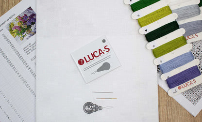 Kit de Punto de Cruz - Ramillete de Lilas B7015 de Luca-S