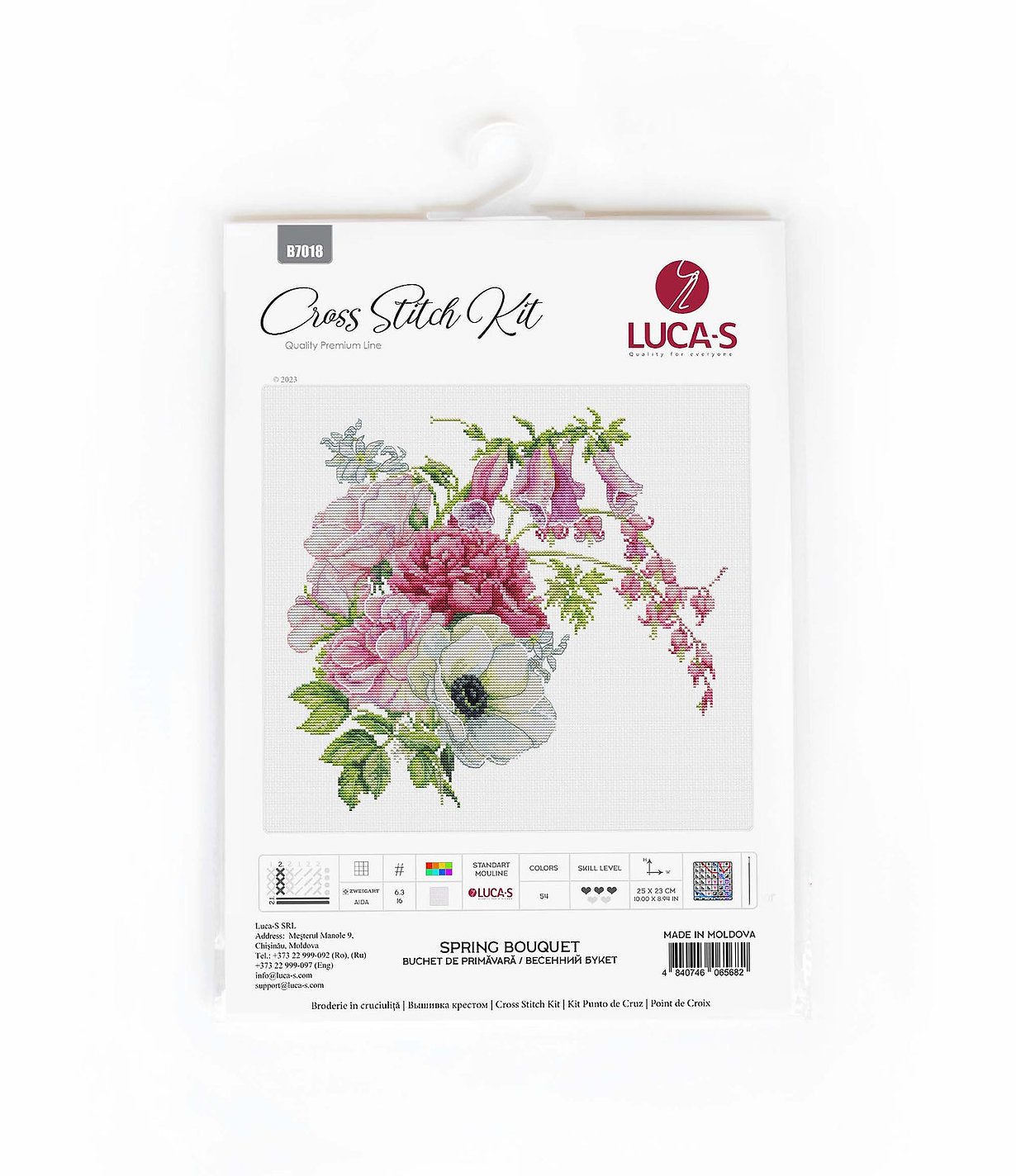 Kit de Punto de Cruz Ramo de Primavera - B7018 Luca-S