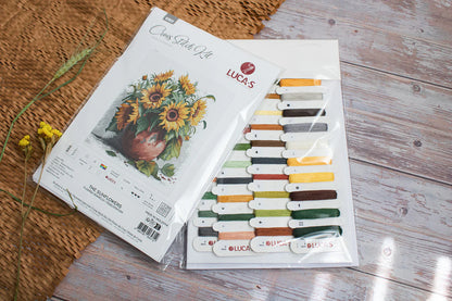 Kit de Punto de Cruz - Los Girasoles - B7021 Luca-S