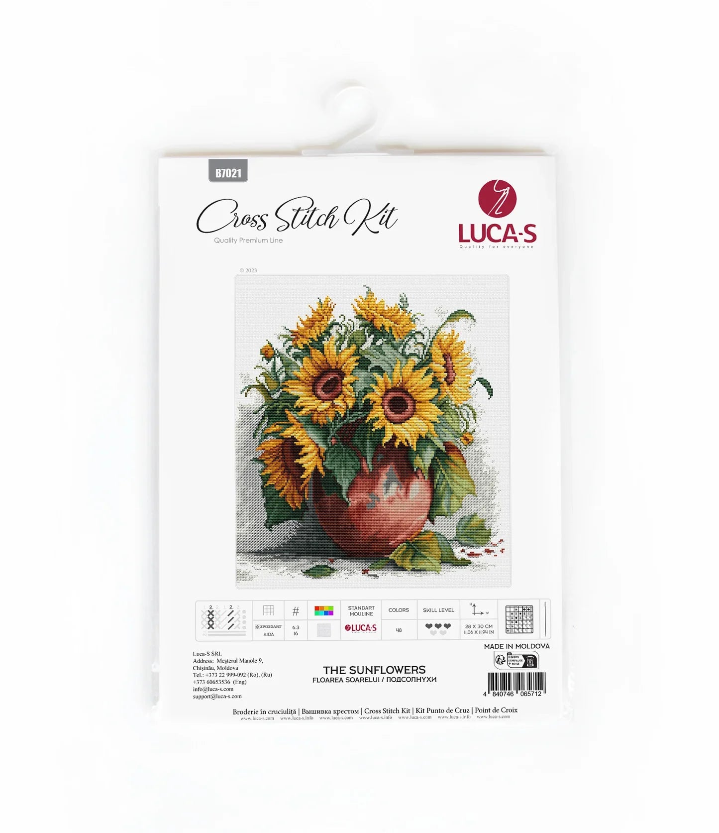 Kit de Punto de Cruz - Los Girasoles - B7021 Luca-S
