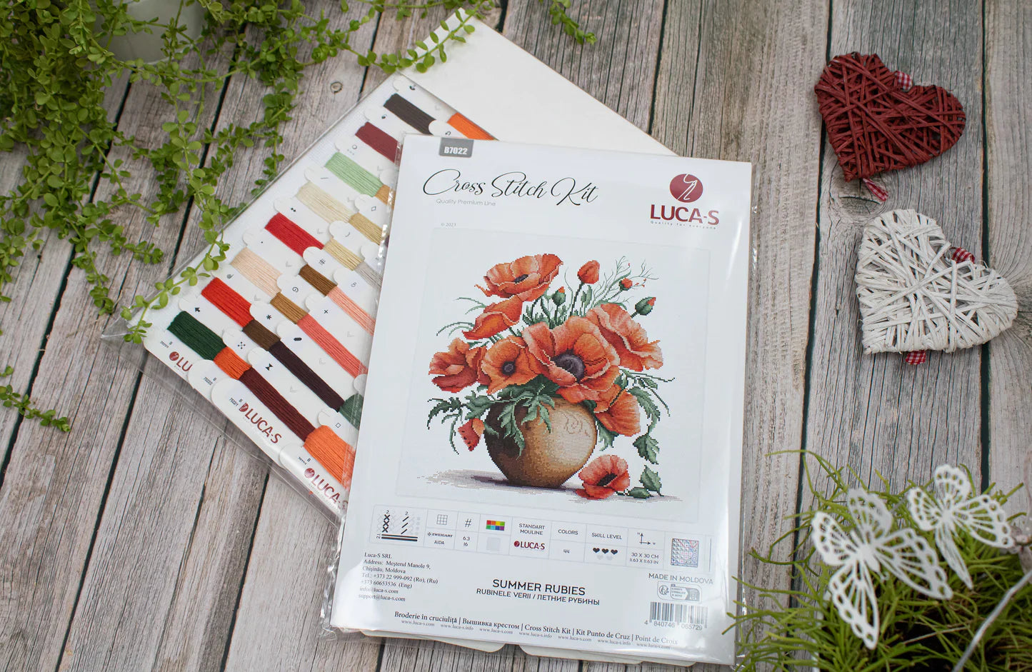 Kit de Punto de Cruz - Summer Rubies - B7022 Luca-S