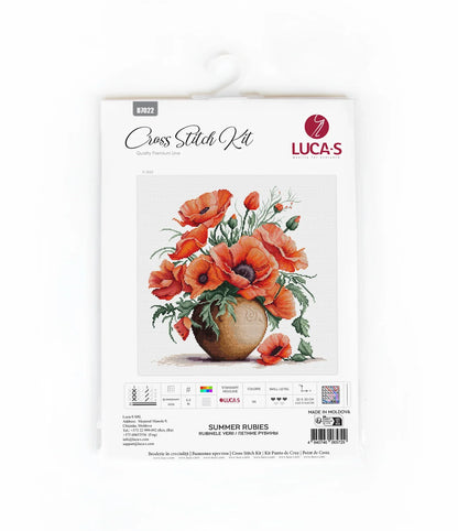 Kit de Punto de Cruz - Summer Rubies - B7022 Luca-S