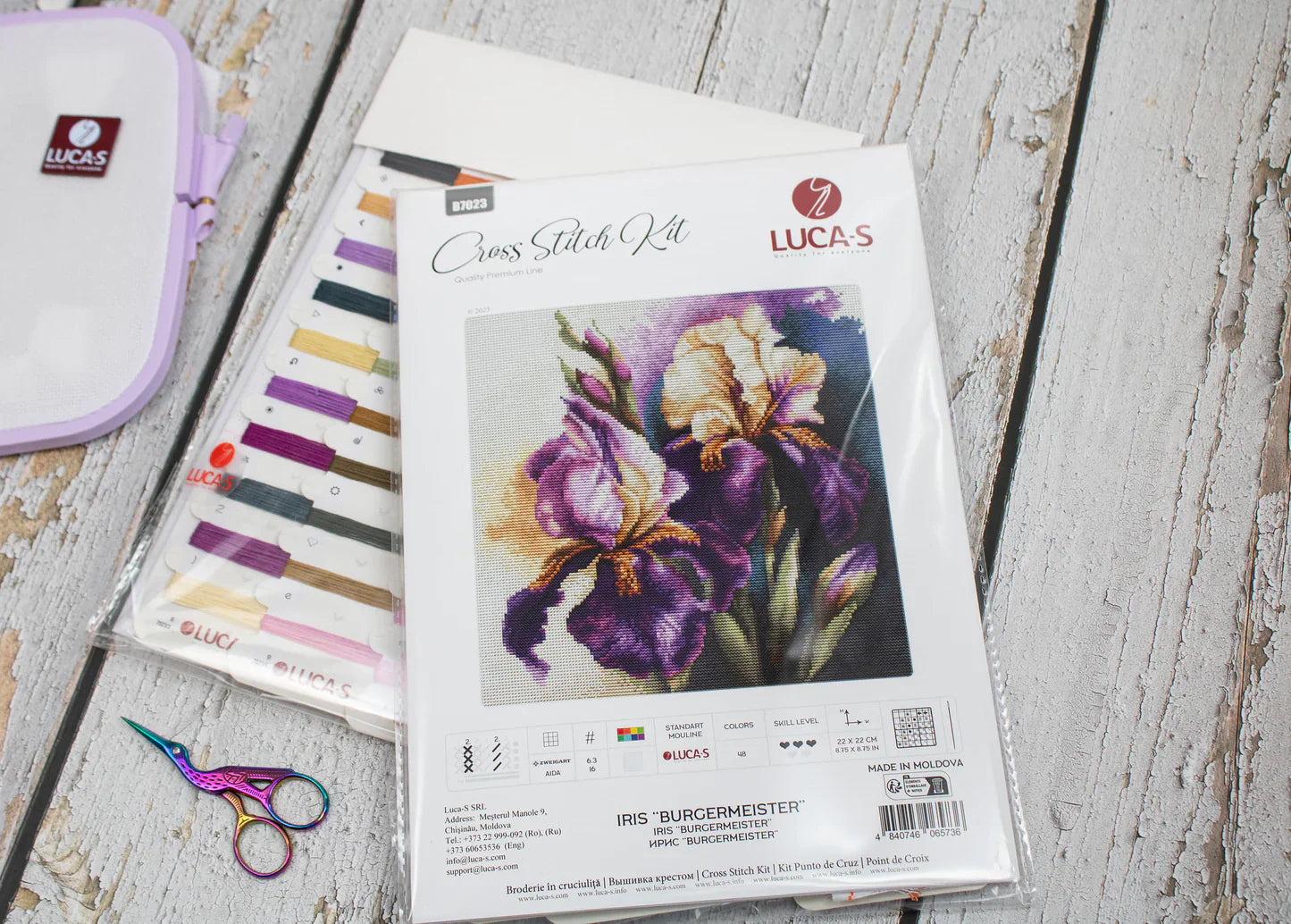 Kit de Punto de Cruz - Iris “Burgermeister” - B7023 Luca-S
