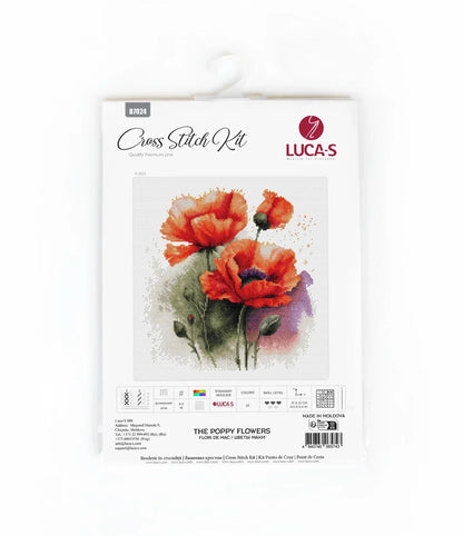 Kit de Punto de Cruz - The Poppy Flowers - B7024 Luca-S
