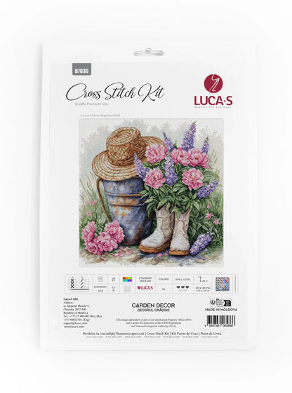 Kit de punto de cruz Luca-S - Decoración de Jardín, B7036