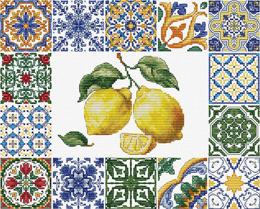 Kit de punto de cruz Luca-S Lemon Essence of the Mediterranean B7049