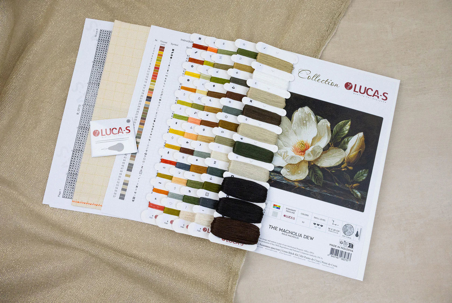 Kit de Punto de Cruz Luca-S GOLD – The Magnolia Dew, B713