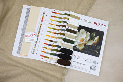 Kit de Punto de Cruz Luca-S GOLD – The Magnolia Dew, B713