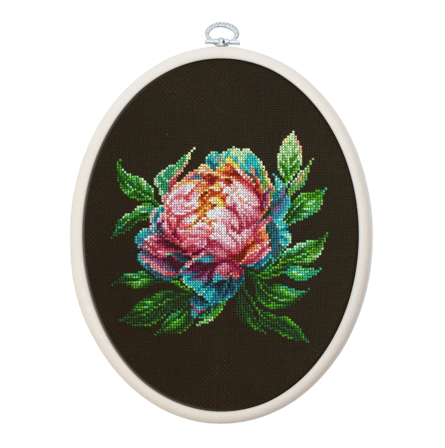 Kit de Punto de Cruz - ''Abalone Pearl'' Peony - BC203 Luca-S