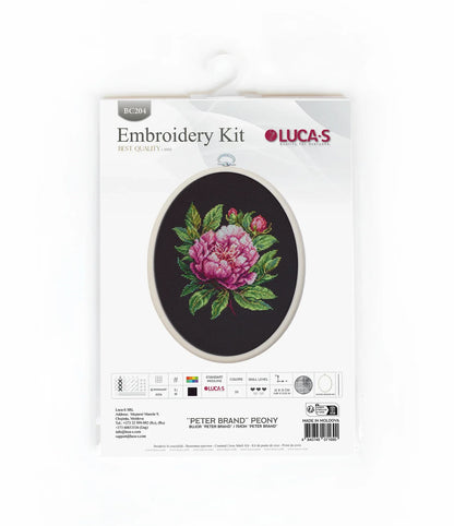 Kit de Punto de Cruz - ’’Peter Brand’’ Peony - BC204 Luca-S