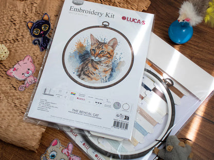 Kit de Punto de Cruz - The Bengal Cat - BC210 Luca-S