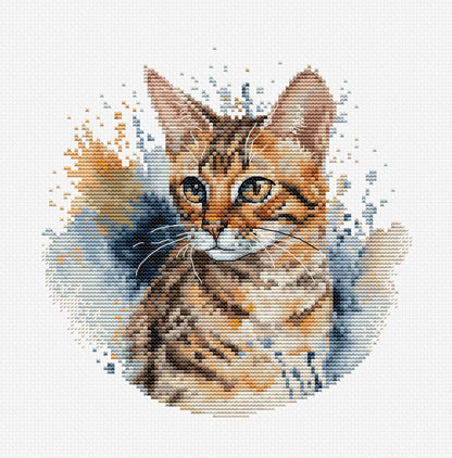 Kit de Punto de Cruz - The Bengal Cat - BC210 Luca-S