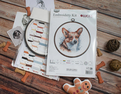 Kit de Punto de Cruz - Corgi Galeses - BC212 Luca-S