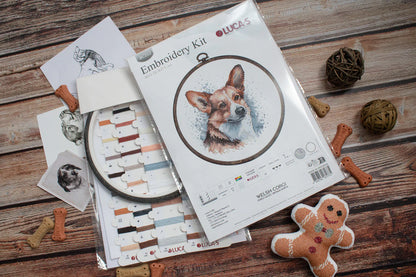 Kit de Punto de Cruz - Corgi Galeses - BC212 Luca-S