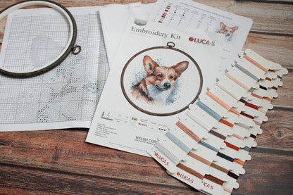 Kit de Punto de Cruz - Corgi Galeses - BC212 Luca-S