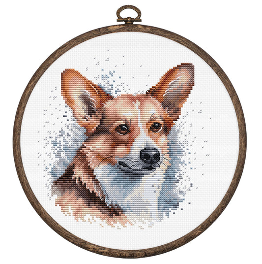 Kit de Punto de Cruz - Corgi Galeses - BC212 Luca-S