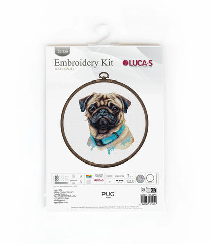 Kit de Punto de Cruz - Pug - BC230 Luca-S