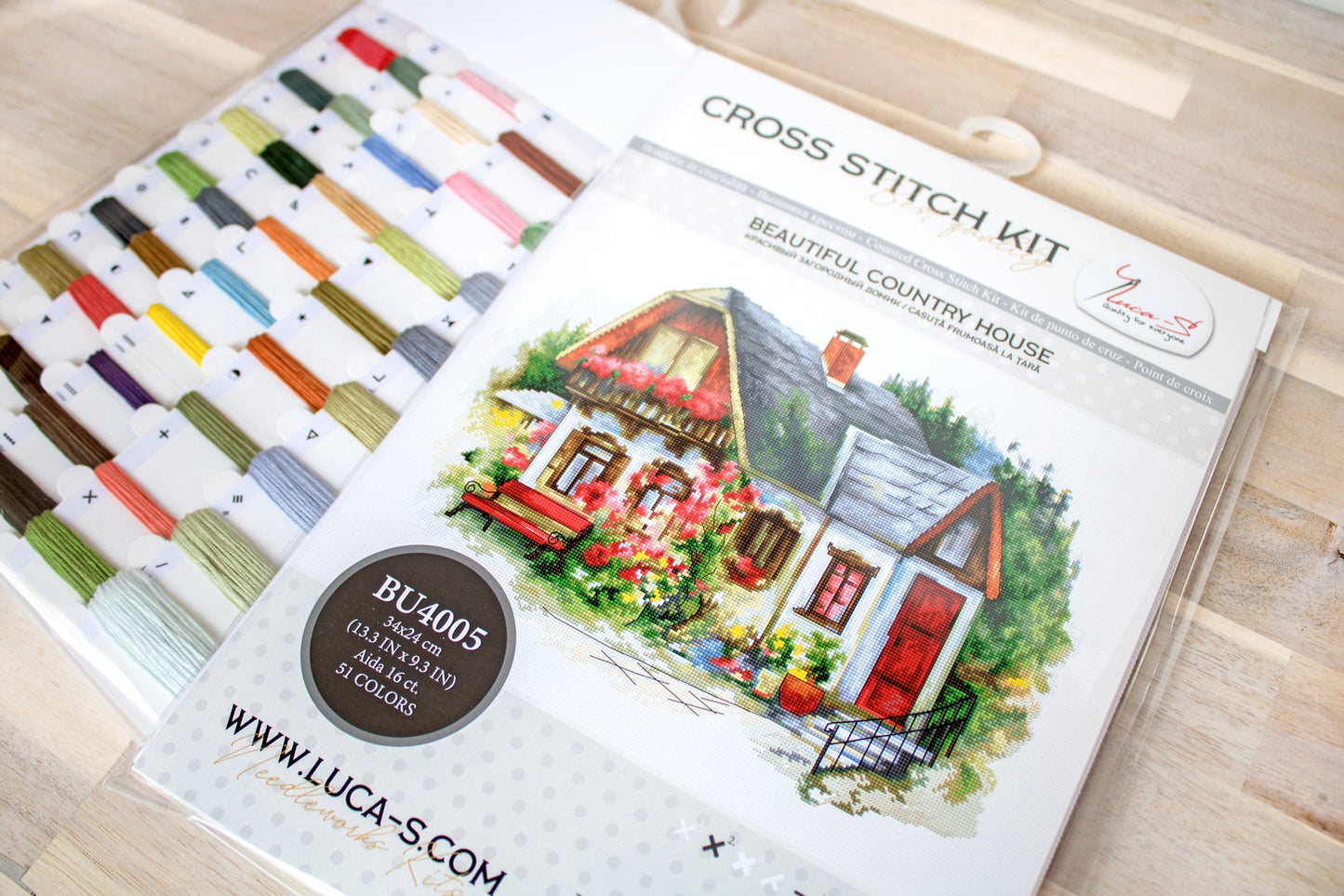 Kit de Punto de Cruz Beautiful Country House - BU4005 Luca-S