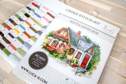 Kit de Punto de Cruz Beautiful Country House - BU4005 Luca-S
