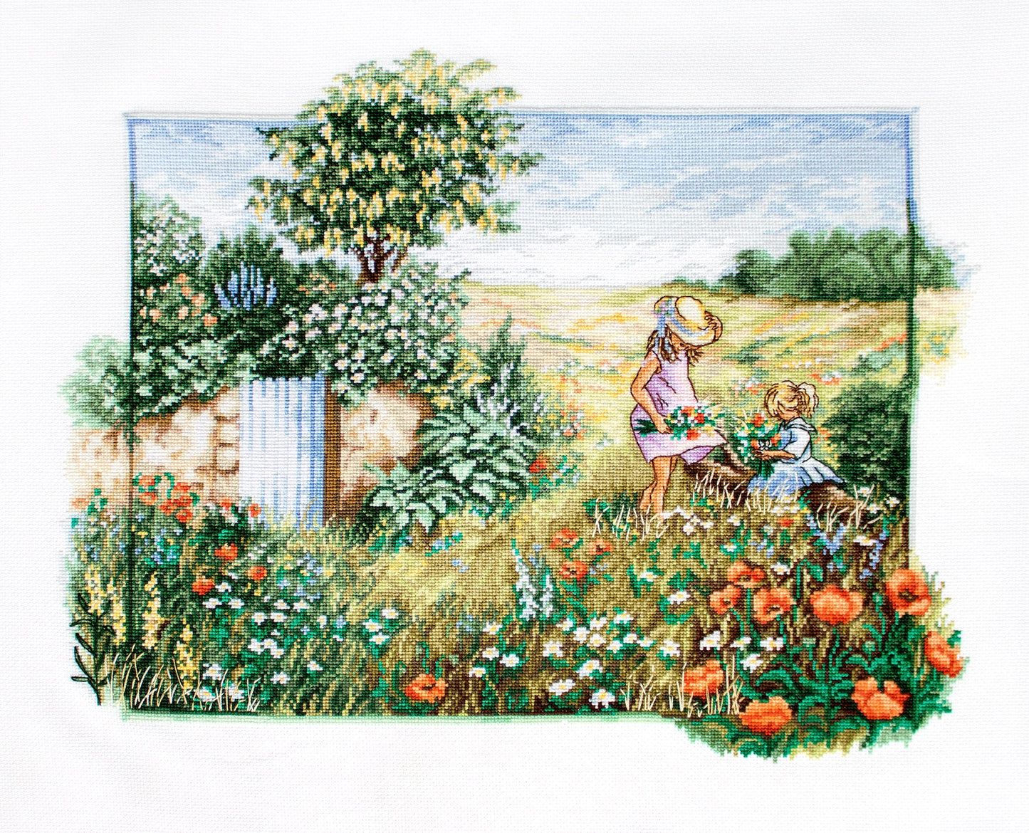 Paisaje con amapolas - BU4013 Luca-S - Kit de Punto de Cruz