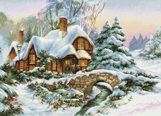 Paisaje de Invierno - BU5001 Luca-S - Kit de Punto de Cruz