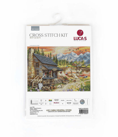 (MINI Version) Log Cabin General Store BU5020 - Kit de Punto de Cruz Luca-S -