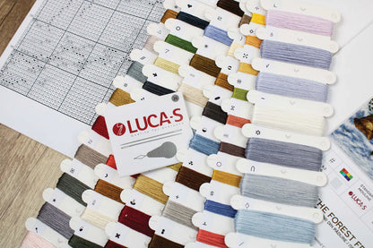 Kit de Punto de Cruz - Los Amigos del Bosque - BU5022 Luca-S Gold