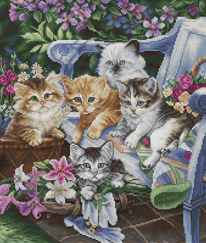 Kit de Punto de Cruz - Purfect Gardening Buddies - BU5026 Luca-S