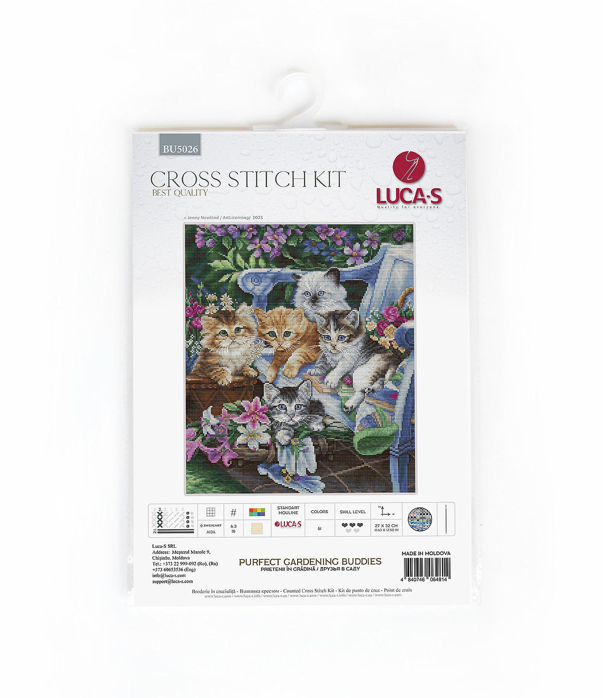 Kit de Punto de Cruz - Purfect Gardening Buddies - BU5026 Luca-S