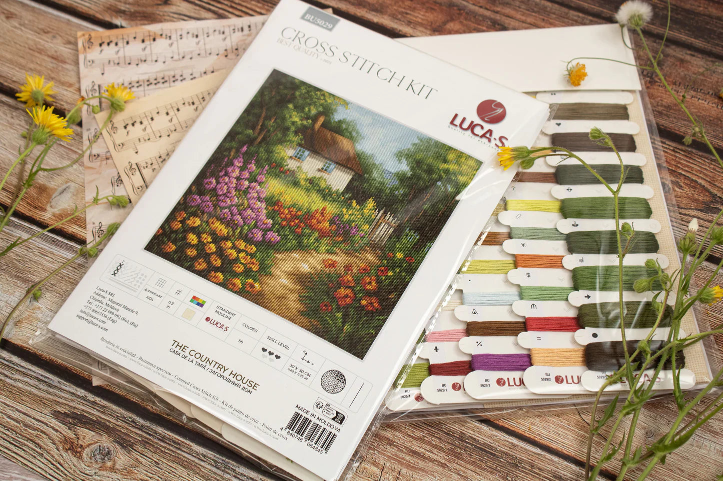 Kit de Punto de Cruz Luca-S - The Country House BU5029