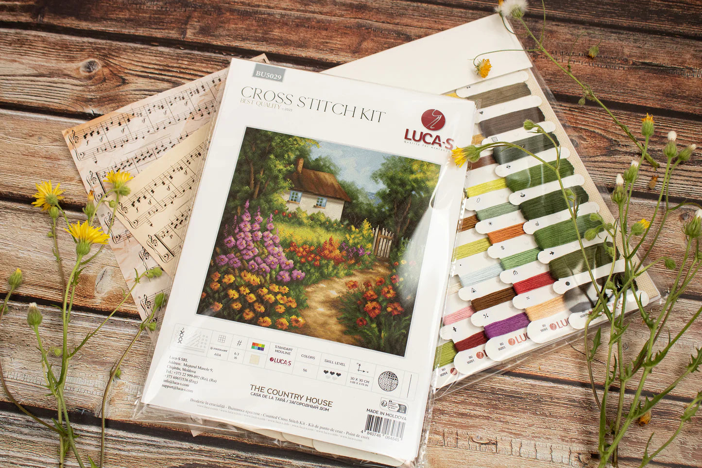 Kit de Punto de Cruz Luca-S - The Country House BU5029