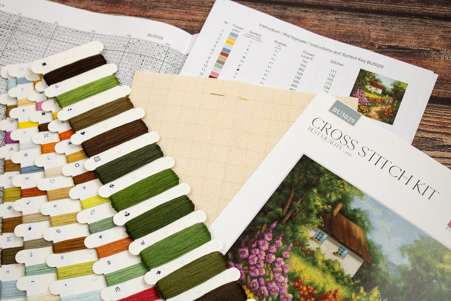 Kit de Punto de Cruz Luca-S - The Country House BU5029