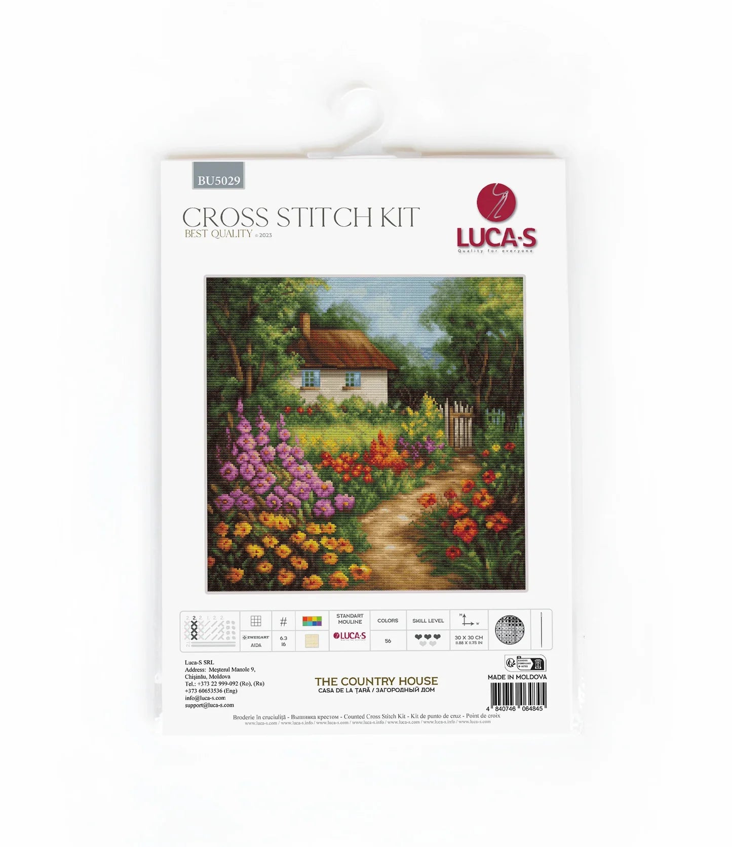 Kit de Punto de Cruz Luca-S - The Country House BU5029
