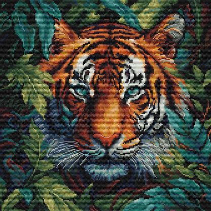 Kit de Punto de Cruz Luca-S - Tiger of the Jungle, BU5048