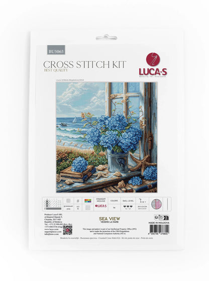 Kit de punto de cruz Luca-S - Vista al mar, BU5065