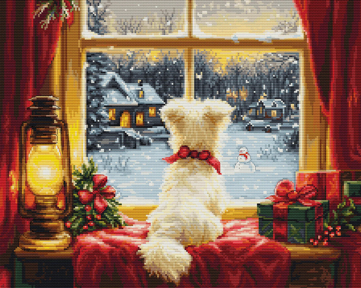 Kit de Punto de Cruz Luca-S - "Waiting For The Snowflakes" (BU5076)