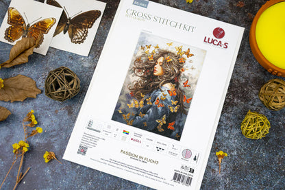 Kit de Punto de Cruz "Pasión en Vuelo" – Luca-S BU5085