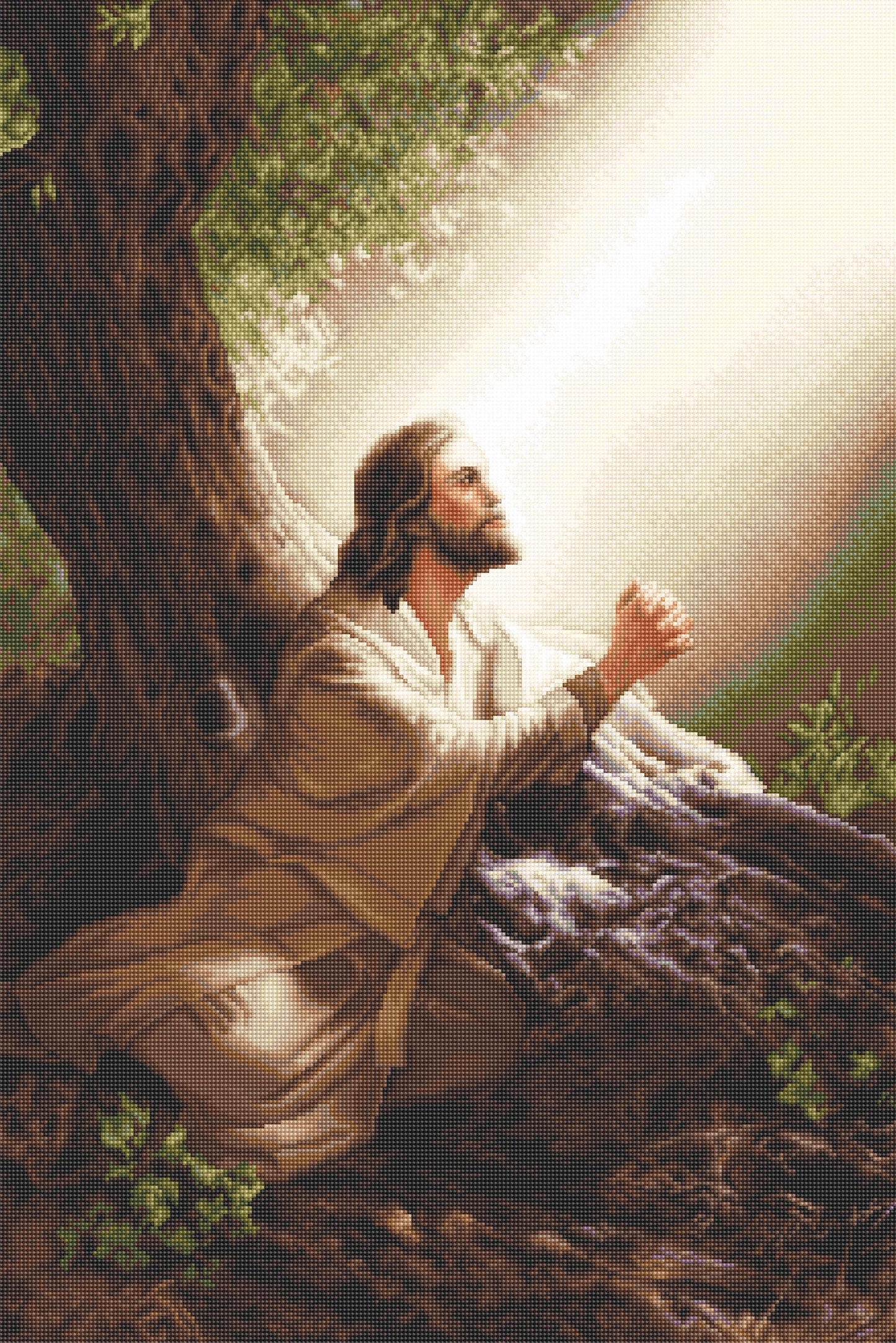 Kit de Punto de Cruz Jesús Cristo - B618 Luca-S GOLD