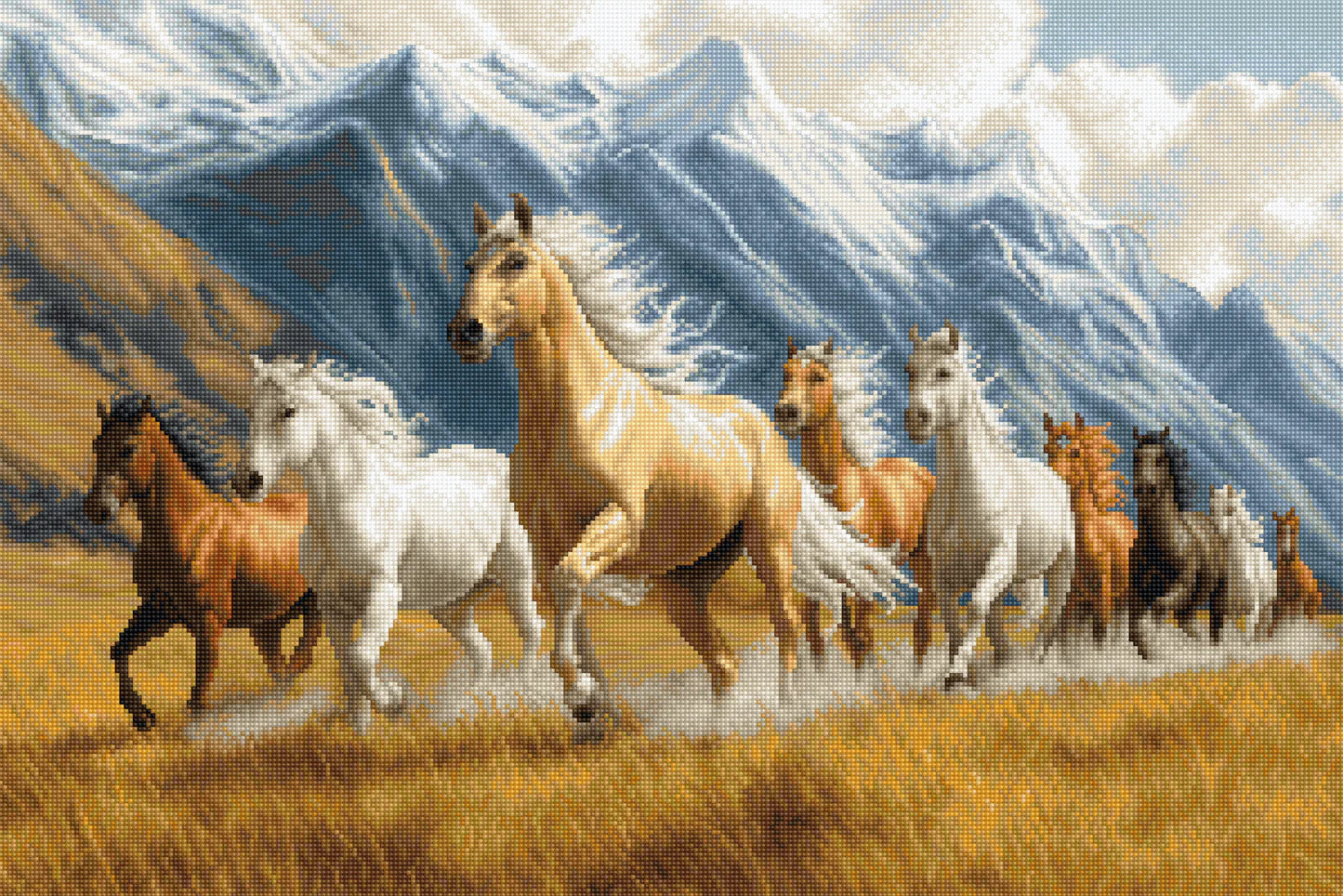 Kit de Punto de Cruz Luca-S GOLD - "Free Spirit", B704