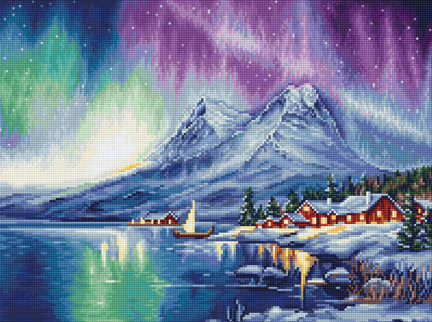 Kit de punto de cruz Luca-S - Northern Lights, B705