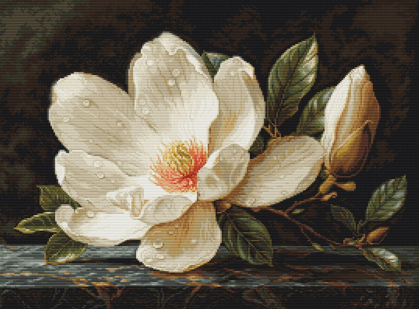 Kit de Punto de Cruz Luca-S GOLD – The Magnolia Dew, B713