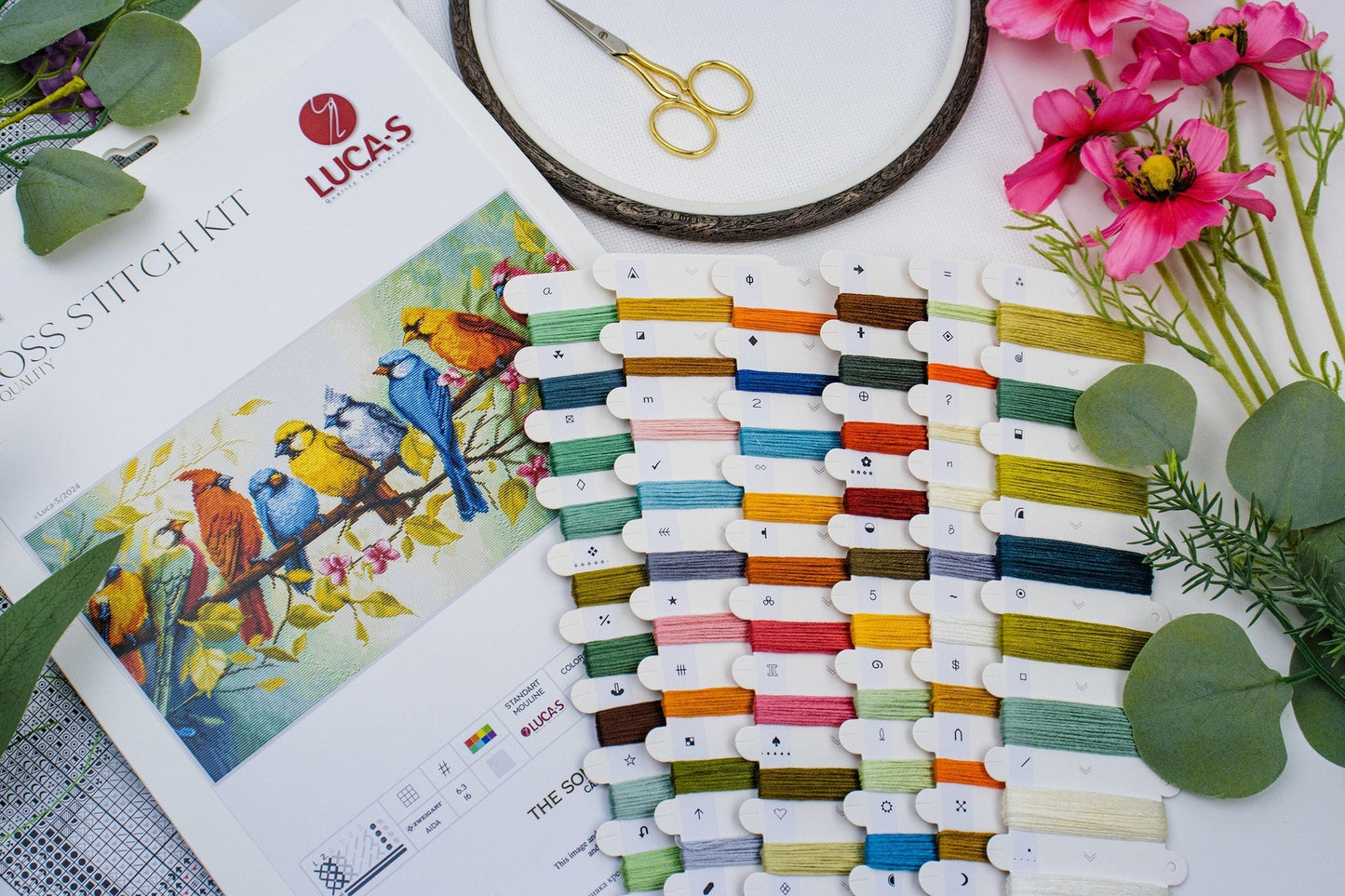 Kit de Punto de Cruz - "The Song of the Birds" de Luca-S, BU5062