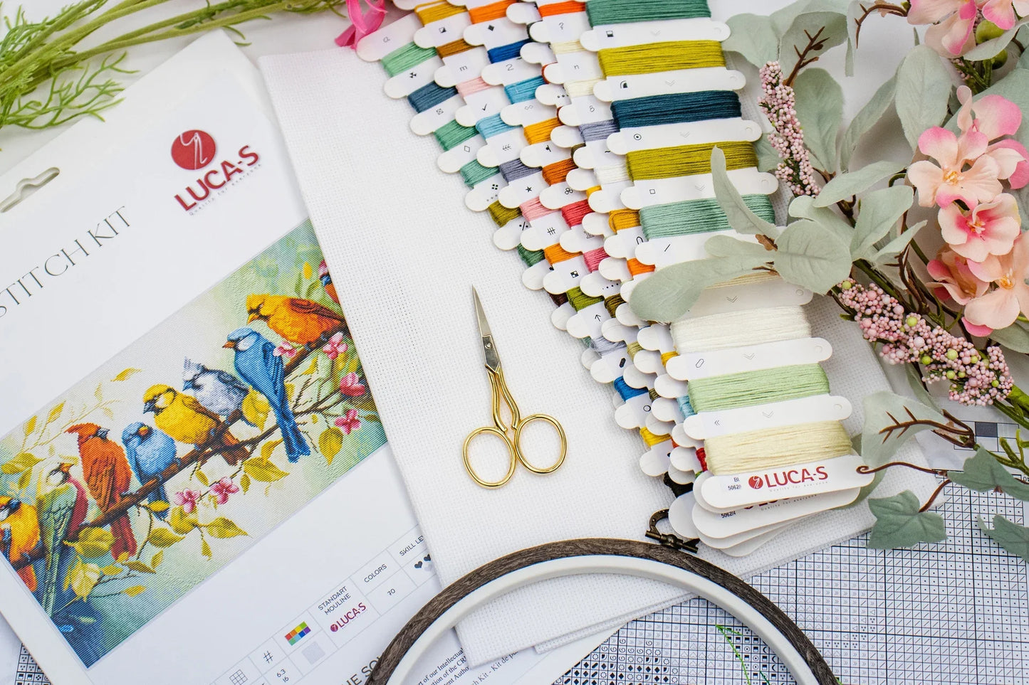 Kit de Punto de Cruz - "The Song of the Birds" de Luca-S, BU5062