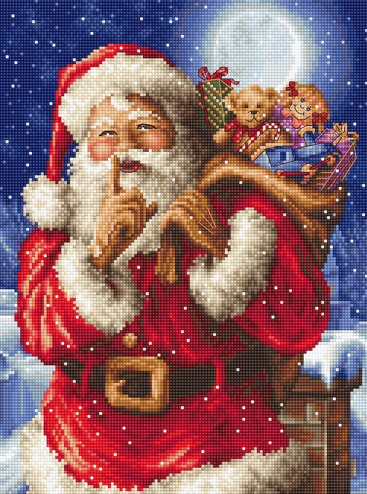 L8000 El secreto de Santa - LETISTITCH - Kit de Punto de Cruz
