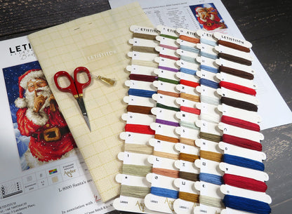 L8000 El secreto de Santa - LETISTITCH - Kit de Punto de Cruz